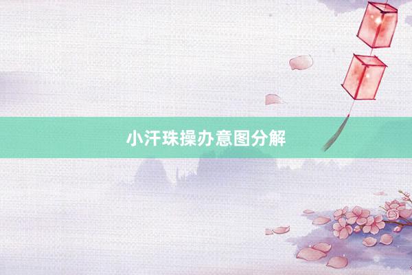 小汗珠操办意图分解